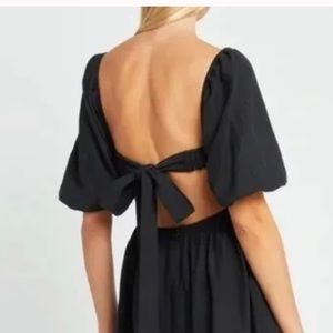 Open Back Midi Dress